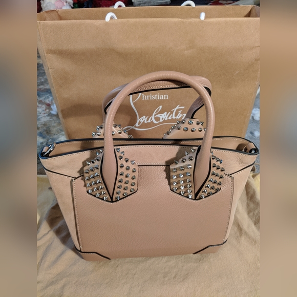 Christian Louboutin Eloise Satchel Spiked Leather Suede - Picture 12 of 12